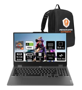 Lenovo Loq 15ARP9 Ryzen 5 7235HS RTX 4050 16GB RAM 4TB SSD 15.6" FHD 144Hz Win11 Pro 83JC00H4TRP419 Gaming Laptop + Per4 Çanta