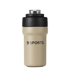 304 L Çelik Krem 500 ml  Pipetli Spor Suluk Matara cin482by