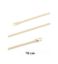 70cm Gold Asma Kilit Halkalı Metal Zincir Çanta Askısı - Çanta Zinciri 