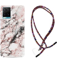 Vivo Y11S Y21S Y20 Y20S Y70 Kılıf Boyun Asklı Rasta Silikon Colorfull Marble 2 1389