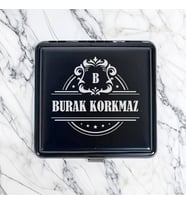 Dosta Hediye İsimli Metal Siyah Sigara Tabakası