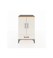 Hyperion Komodin 3 Raflı Tek Çekmeceli 2 Kapaklı 60x44x96 Çam-Aytaşı
