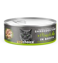 Tuna Shredded Tahılsız, Hipoalerjenik, Tiftiklenmiş Tuna Balıklı & Midyeli Yaş Kedi Maması 70 gr