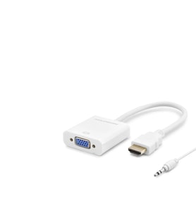 Hdmı To Vga F Çevirici 1080P + Audıo Beyaz HDX2019