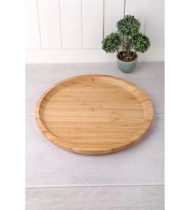 Balsa YUV2525 Bambu Yuvarlak Tabak 25 Cm