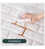 Kendinden Yapışkanlı Dekoratif Pratik 3D Foam Wallpaper Duvar Kağıdı Paneli (Karışık)