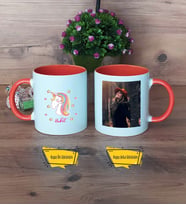 Unicorn Kupa Bardak Turuncu Fotoğraflı