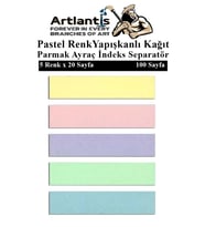 Kendinden Yapışkanlı Ayraç Postit 5 Renkli 1 Adet Yapışkanlı Not Kağıdı Transparan Parmak Ayraç İndeks Seperatör 5 Li Mini