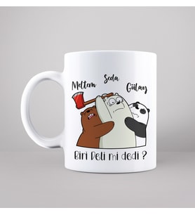 We Bears Kafadar Ayılar Tasarımlı Kupa Kişiye Özel