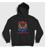 Presmono Unisex Siyah Tour Steel Panther Kapüşonlu Sweatshirt 389307tt