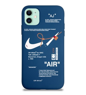 Apple iPhone 11 Uyumlu Lansman Kılıf Sneakers Tasarımlı Altı Kapalı İçi Kadife Kaplı Silikon Kapak (Şeffaf)