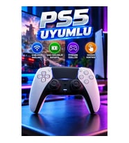 PS5 Uyumlu Kablosuz Oyun Kolu – Şarj Edilebilir Batarya ve Titreşim Özelliği