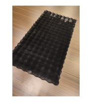 EVALİFE TOSCANA TSC03 SİYAH TAVŞAN TÜYÜ POST HALI 80X150 CM