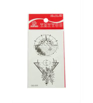 Çiçek Tattoo Dövme Sticker (Beyaz)