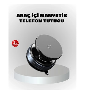 Mey İthalat® Mıknatıslı Araç Telefon Tutucu Vakum Teknolojili 360° Ayarlanabilir