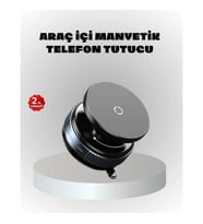 Mey İthalat® Mıknatıslı Araç Telefon Tutucu Vakum Teknolojili 360° Ayarlanabilir