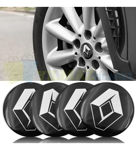  Jant Göbeği 56 mm Metal 3M Yapışkanlı 4 Adet Yüksek Kalite