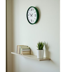 36 Cm Yeşil Modern Dekoratif Duvar Saati (Standart)