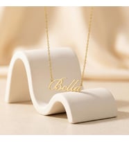 Kişiye Özel 925 Ayar Gümüş Minimal İsim Kolye (Gold)