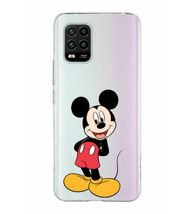 Xiaomi Mi 10 Lite Uyumlu Kapak Mickey Mouse Tasarımlı Şeffaf Silikon Kılıf