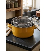 Prestige Emaye Fritöz Tenceresi 22 cm – 3,5 Litre – Sarı