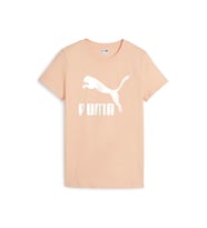 Puma Classics Shiny Logo Tee Kadın Günlük Tişört 62559745 Krem
