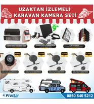 Karavan 1 Tb Harddiskli 9 Inç Hdmi Monitörlü 4 Kameralı Uzaktan İzlemeli Kayıtlı Kamera Seti