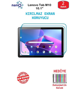 Lenovo Tab M10 10.1" İçin Nano Ekran Koruyucu 9h Esnek 2 ADET