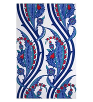Armada Çini 25x40 Cm SP 404 Desenli İznik Çini Karo Sarmaşık Lale