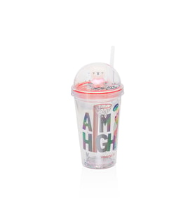 Vagonlife VGN042 450ml Pipetli Plastik Bardak Ayıcık