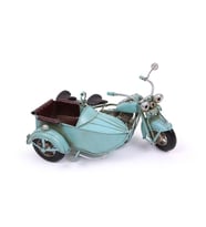 Dekoratif Metal Motosiklet Sepetli Vintage Dekoratif Hediyelik