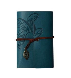 Yaprak Desenli Deri Defter