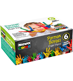 Nova Color Parmak Boyası 6Lı