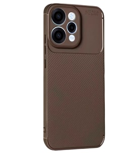 Reno 15 Auto Focus Karbon Kapak - Kahverengi