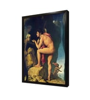 Oedipus ve Sfenks Çerçeveli Mdf Tablo