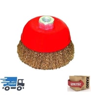 Çanak Daire Tel Fırça Saçaklı 125 Mm