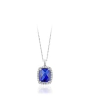 2.26 Karat Pırlanta Safir Kolye