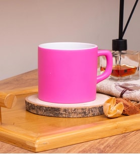 Pembe Renkli Seraclass Nescafe Fincanı  220 ML