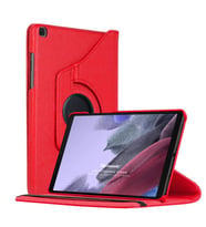 Microsonic Samsung Galaxy Tab A7 Lite T225 Kılıf 360 Rotating Stand Deri Kırmızı