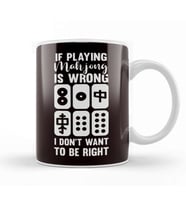 Funny Mahjong Player Chinese Board Gaming Fan Solitaire Kupa Bardak Porselen