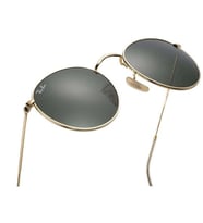 Ray-Ban Rb3447 50 Ekartman Round Metal Unisex Güneş Gözlüğü (Sarı)