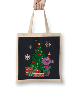 Squiddly Diddly Around The Christmas Tree Bez Çanta Uzun Saplı