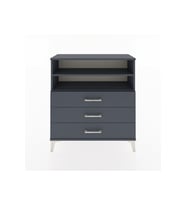 Arges Şifonyer 2 Raflı 3 Çekmeceli 88x30x96 Antrasit-Antrasit