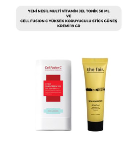 the fair. Multi Vitamin Jel Tonik 30 ml ve Cell Fusion C Stick Güneş Kremi 19 G