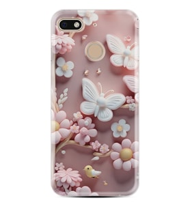 GM8 GO Kılıf HD Resim Baskılı Pembe Kelebekler StKd -088