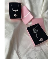 Melek Kanadı Kolye ve Kelebek Kolye Pandora Yüzük Set Kombin - 4lü Harika Set