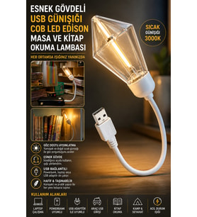 USB LED Kitap Okuma Lambası Esnek USB Masa Lambası Laptop Powerbank Uyumlu Günışığı Hafif Lamba