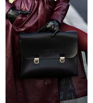 Deri Messenger Bag - Evrak Çantası Siyah (Siyah)