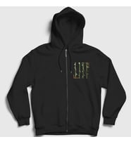 Presmono Unisex Siyah October Rust Type O Negative Fermuarlı Kapüşonlu Sweatshirt 437093tt