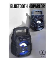 Mey İthalat® Taşınabilir Bluetooth Hoparlör Led Işıklı Uzun Pil Ömrü